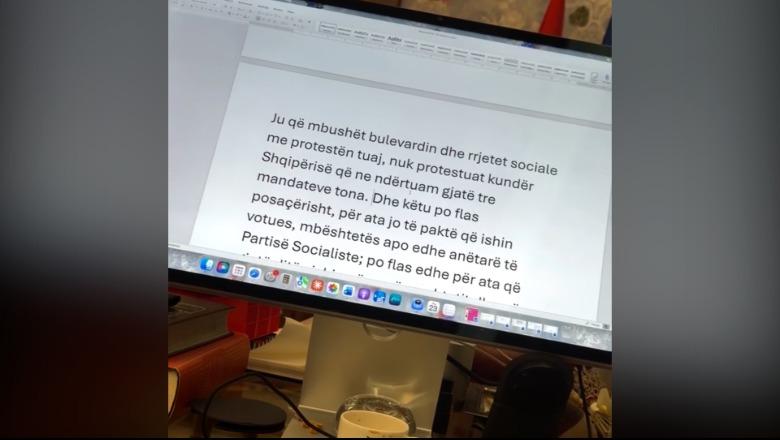 Protestuesit para Kryeministrisë, Rama në zyrë! Kryeministri publikon videon: Thirrja 'Rama jepe dorëheqjen; më ekzalton