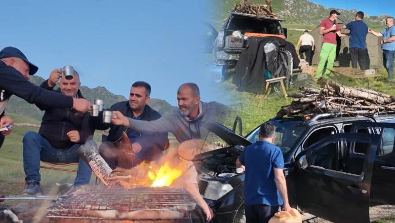 Nga jeta në stane te rafting në liqen, aventurat e katër miqve gjatë eksplorimit dyditor në Bjeshkët e Gramës