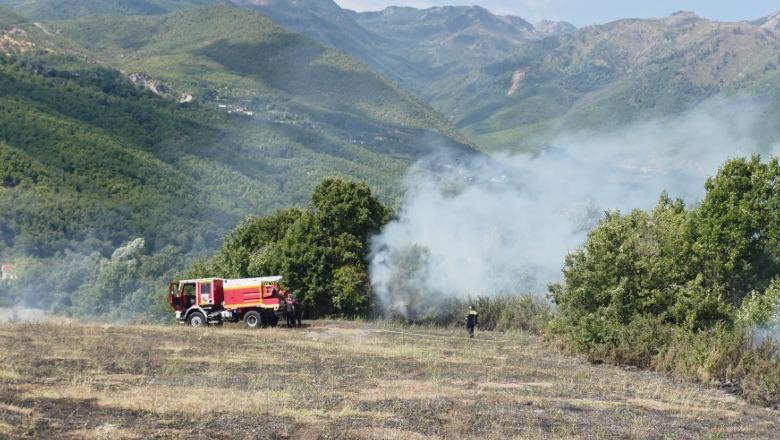 Rrezikoi pyje e banesa, shuhet shpejt zjarri në Peladhi të Bulqizës