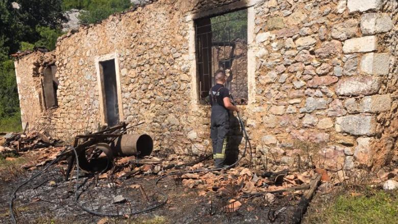 Tragjedi në Shkodër, flakët shkrumbojnë një banesë në fshatin Domen, humb jetën nëna 24 vjeçare me dy fëmijët 1 dhe 3 vjeç (Emri)