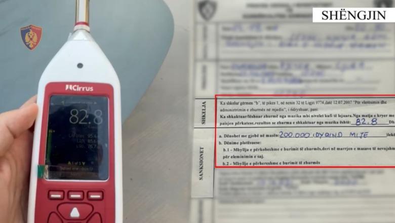 Policia 'ul' volumin e muzikës në Shëngjin, gjobitet me 200 mijë lek administratorja e lokalit në zonën turistike