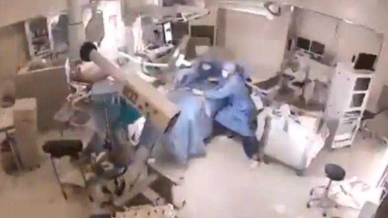 Tërmeti 7.1 ballë shkundi Japoninë, momenti kur kirurgët mbrojnë pacientin me trupat e tyre gjatë operacionit (VIDEO)