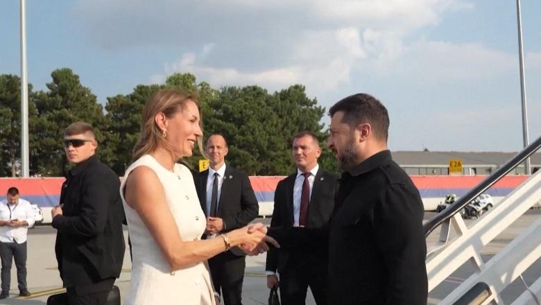 Zelensky mbërrin në Serbi, pritet nga Vuçiç në Beograd! Të shtunën takimet zyrtare