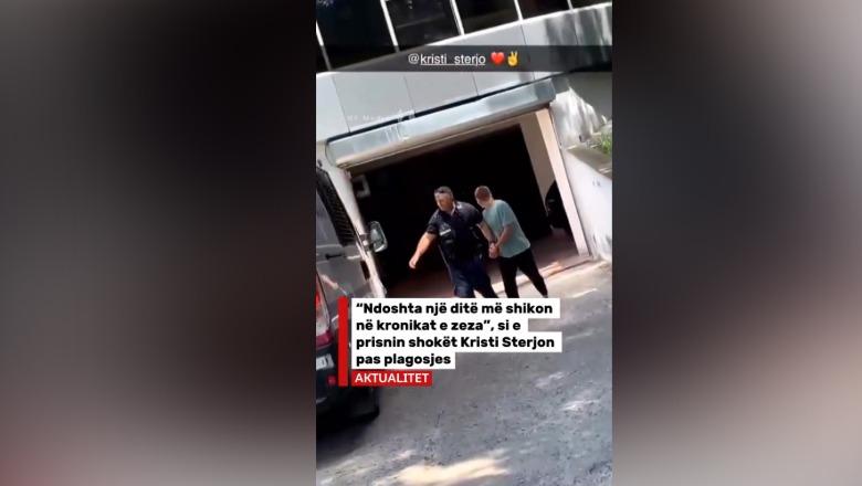 Para vrasjes së Joan Zukos, Kristjan Sterjo ishte arrestuar për plagosje me thikë! Del videoja që shokët i bënë me krenari teksa shoqërohej nga Policia