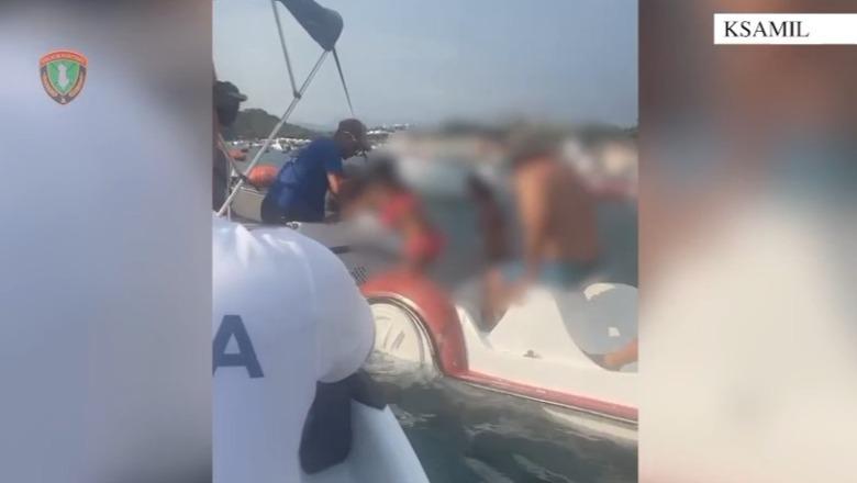 Rrezikuan të mbyteshin teksa po lundronin me një pedalon, Policia Kufitare shpëton 5 turistë suedezë në Ksamil
