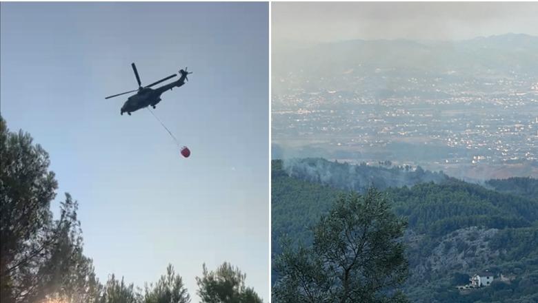 Zjarri në masivin pyjor të Krujës, rinis ndërhyrja nga toka dhe ajri! 
