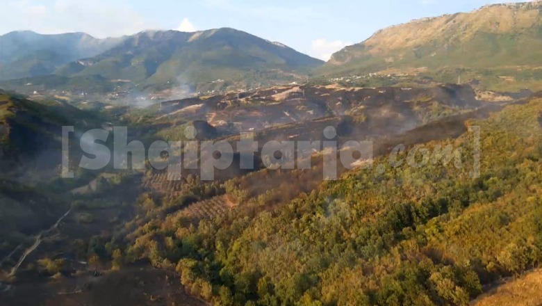 Pamje me dron, vihen nën kontroll zjarret në Lundër e Priskë! Situatë problematike në Parkun e Lurës në Dibër dhe Lugaxhi të Elbasanit (VIDEO)