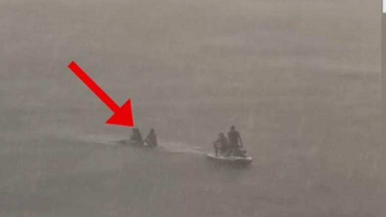 Stuhia në Palasë bllokon tre vajza në det me kanoe, Policia Kufitare ndërhyn me skaf për t'i shpëtuar
