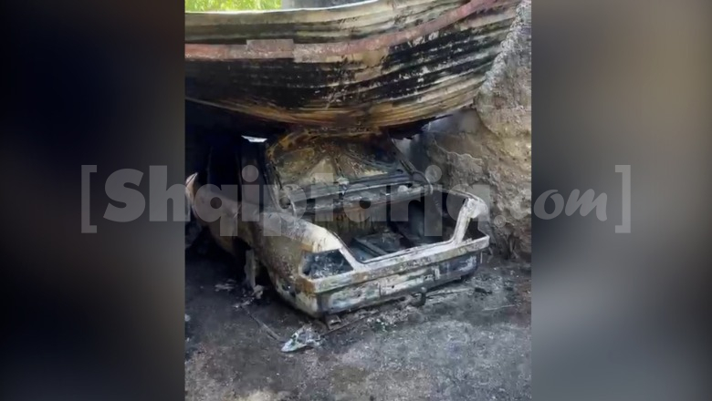 'Benzi' i Ylli Zallës bëhet shkrumb e hi, Report TV siguron fotot e para nga shtëpia e 49-vjeçarit pas shpërthimit