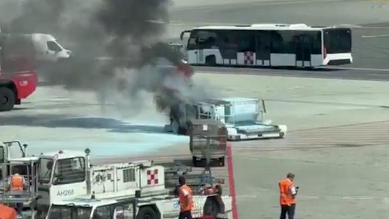 Zjarr në aeroportin e Milanos, digjet ngarkesa me bagazhe para se të futej në avion! Dyshohet se shkaku ishte një bateri litiumi