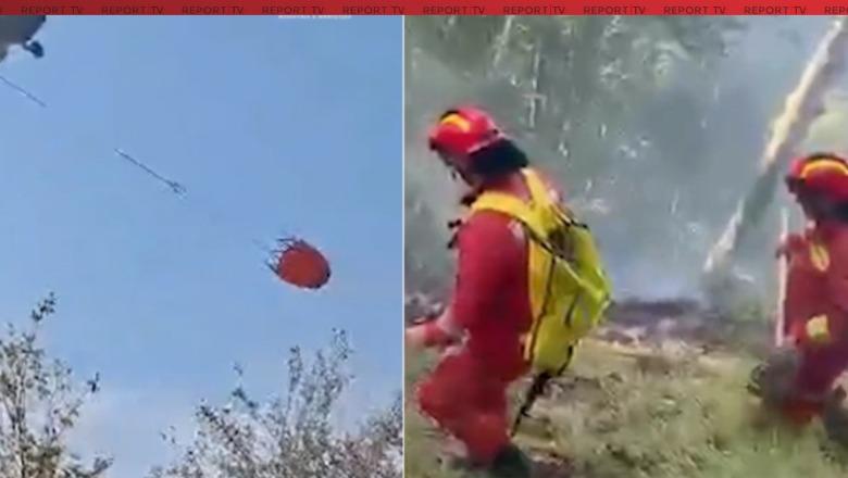 Beteja me flakët, 6 vatra aktive! 2 avionë në terren për zjarret në Lurë, 3 helikopterë në Dajt e Fushë-Lajë