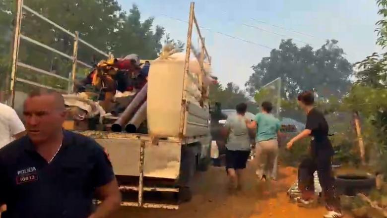 Pukë/ Zjarri në fshatin Gojan i Madh i afrohet banesave, situatë kaotike në lagjen Pepaj! Evakuohen banorët