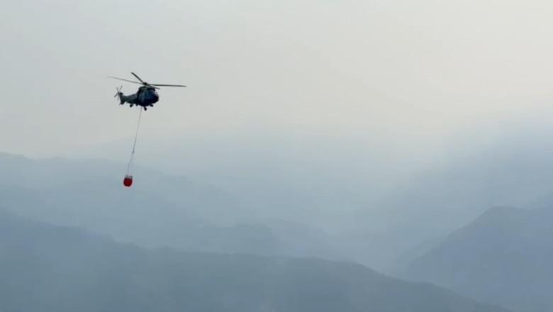 Zjarret/ Angazhohen 2 helikopterë për vatrën në Gojan të Pukës, vijojnë operacionet në Tenë të Rrëshenit e Shtuf (VIDEO)