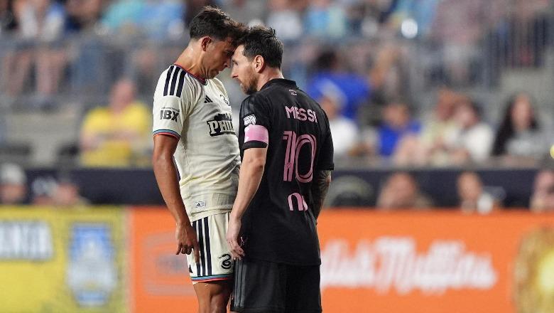 VIDEO/ Goditi rivalin me shpullë në kokë, gjobitet Lionel Messi