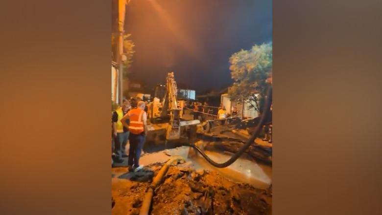 Tiranë/ Defekt në linjën e transmetimit, 7 zona të kryeqytetit pa ujë të pijshëm! Ujësjellës-Kanalizimet në terren për riparimin e defektit