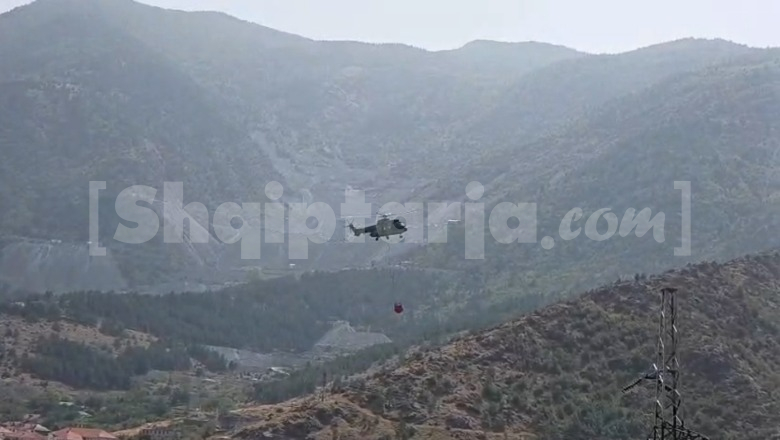 Zjarret, 7 vatra ende aktive! Ndërhyrje nga ajri në Malin e Dajtit dhe në Vajkal të Bulqizës (VIDEO)