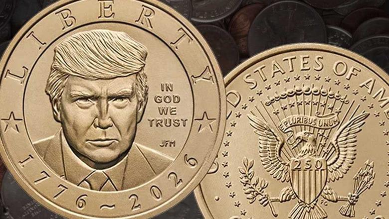 Trump ‘i gdhendur’ në monedhën 1 dollar, presidenti i parë që e bën këtë në një shekull