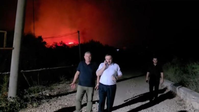 Zjarri në Himarë, ministri Nufi për Report Tv: Mbi 300 trupa dhe 17 mjete zjarrfikëse në terren, situata paraqitet më e qetë! 2 banorë rrezikuan jetën, por u shpëtuan