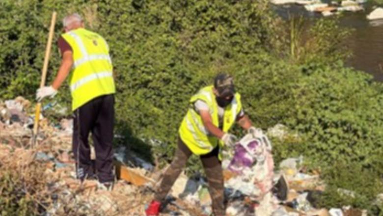 Pastrohet një tjetër vatër mbetjesh në Lumin e Tiranës, ndërhyhet pranë Urës së Paskuqanit