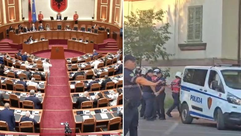 LIVE TV- Nis sesioni i ri parlamentar, deputetët priten me protestë! Begaj mesazh: Energjia qytetare të ushqejë dialogun! Peleshi: Prioritet puna për integrimin në BE