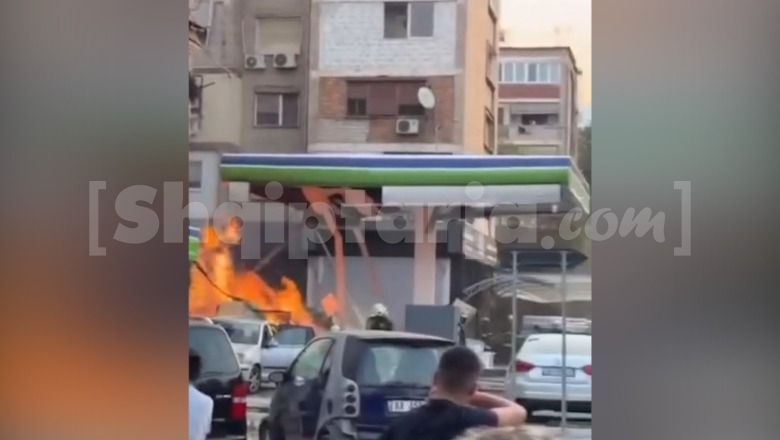 Shpërthen gazi gjatë furnizimit të një makine në pikën e karburanti ‘Eida’ mes 2 pallateve te Brryli, plagosen 3 punëtorë (VIDEO)