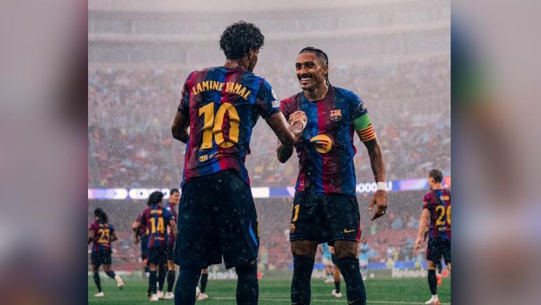 Spektakël i Rapinha dhe Yamal, Barcelona 'manita' kundër Feyenoord! Shënon edhe Jesus në Champions League