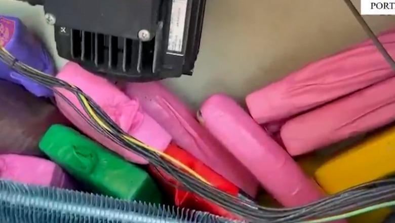 Kapet 41 kg kokainë në Portin e Durrësit, droga me vlerë 2 mln euro! U fsheh në kontejnerët me mish pule nga Brazili (VIDEO)