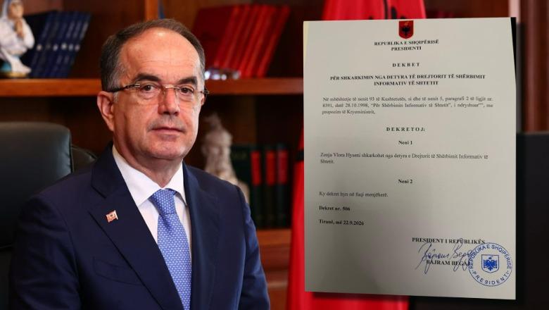 Arresti i SPAK, Begaj dekreton shkarkimin e Vlora Hysenit nga drejtimi i SHISH! Rama: Askush nuk është mbi ligjin