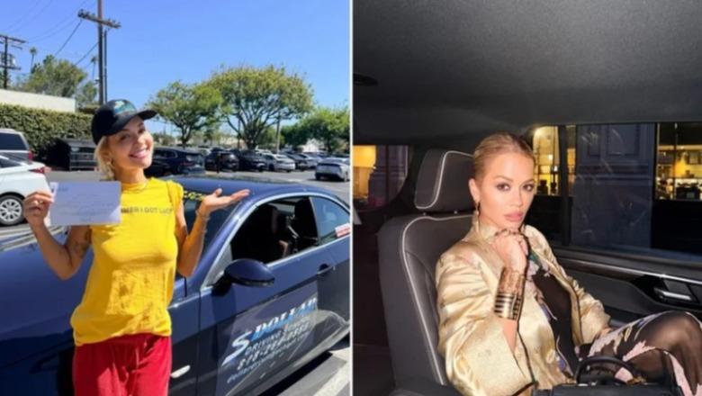 Iu deshën plot 12 vite, Rita Ora më në fund merr patentën! Pozon me krenari para makinës