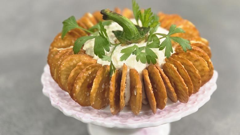 Antipastë me krem djathi dhe krakers nga zonja Mirela