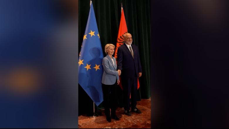 Von der Leyen në Tiranë, Rama publikon pamjet nga pritja në Kryeministri