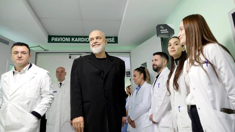 Spitali i ri i Kardiokirurgjisë në QSUT, Rama: Me përfundimin e parkimit do të heqim të gjitha makinat nga hyrja e institucionit
