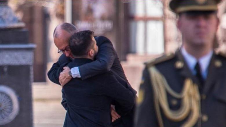Lufta Ukrainë-Rusi/ Kancelari Merz vizitë të befasishme në Kiev: Erdha t’i them Zelenskyt se mund të mbështeteni tek ne! Dëgjohen shpërthime në kryeqytet