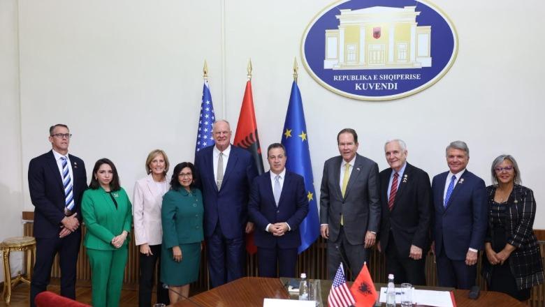 Peleshi pret delegacionin e Kongresit amerikan, partneriteti me SHBA dhe integrimi në BE në tryezën e bisedimeve