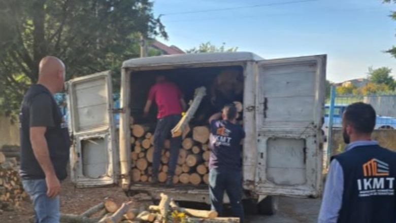 IKMT bllokon dy raste të transportit të paligjshëm të lëndës drusore në Shkodër, sekuestrohen mjetet dhe ngarkesat me dru