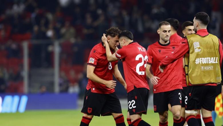 Tre fitore dhe një humbje në Ligën e Kombeve, Shqipëria ngjitet një pozicion në renditjen e re të FIFA-s