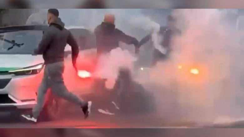 Sherre dhe flakadanë para derbit të kryeqytetit, tension mes tifozëve të Partizanit dhe Tiranës