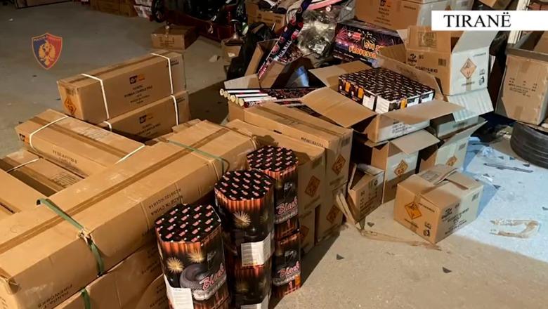 344 kuti me fishekzjarre gati për shitje, pranga 24-vjeçarit në Tiranë! Vlera arrin në 40 mijë euro