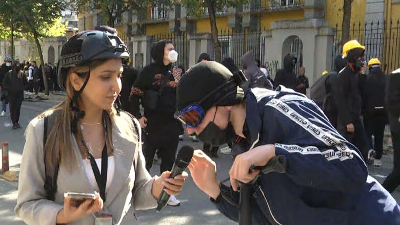 Protestuesi: Gjimanzi është humbje kohe! E nisën vetë luftën, mirë ia bëjmë që i qëllojmë policët me gura