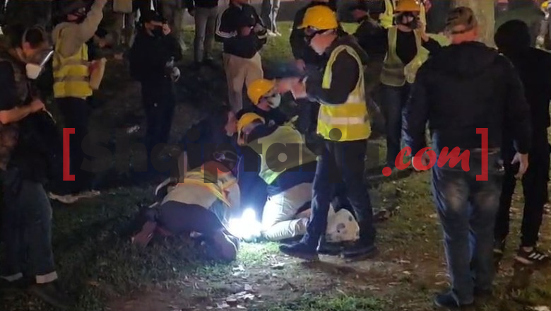Protesta e dhunshme në Tiranë, një person humb ndjenjat te Tajvani! I vijnë në ndihmë mjekë e qytetarë