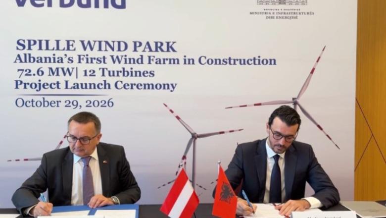 Nis ndërtimi i parkut të parë eolik në Shqipëri, investimi në Spille me kapacitet 72.6 MW! Karakaçi: Prodhimi i energjisë nis në 2028
