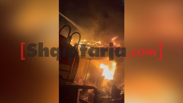Gjirokastër, digjet një biznes për lyerje makinash! nuk dihen shkaqet