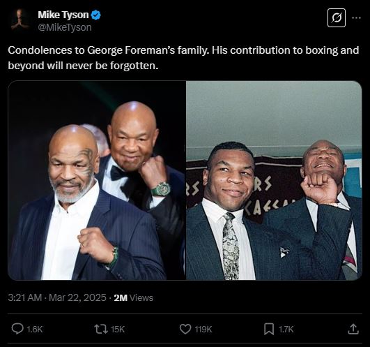 Vdes në moshën 76-vjeçare legjenda e boksit George Foreman, dy herë ...